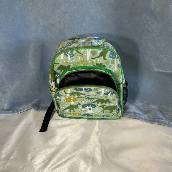 Wildkin Dinomite Dinosaurs Green 12" Insulated Front Pocket Kids Backpack - Picture 5 of 7